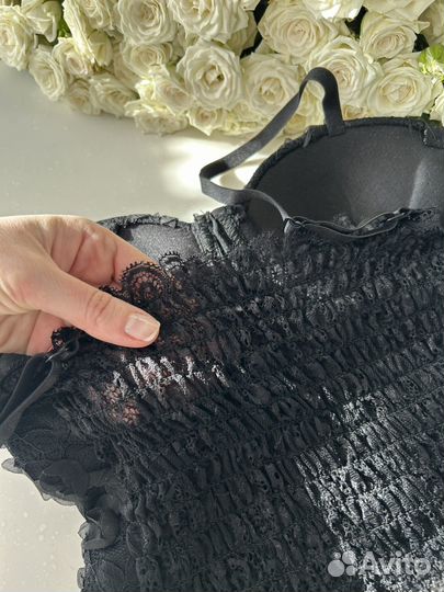 Топ корсет черный