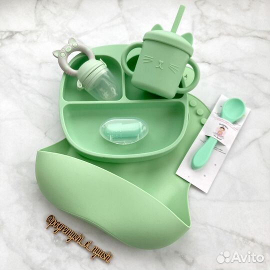 Силиконовая посуда для малышей