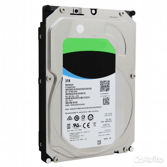 Жёсткий диск HDD Seagate SkyHawk 3тб ST3000VX009