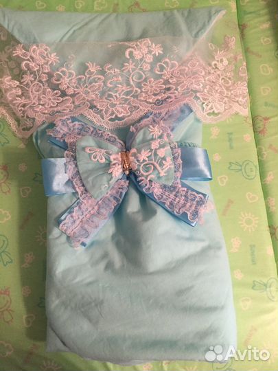 Конверт одеяло на выписку (для новорожденного)