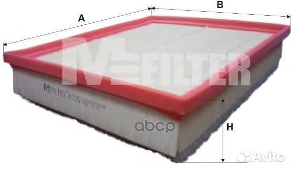 Фильтр воздушный K725 M-Filter