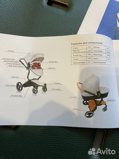 Коляска 2в1 foofoo