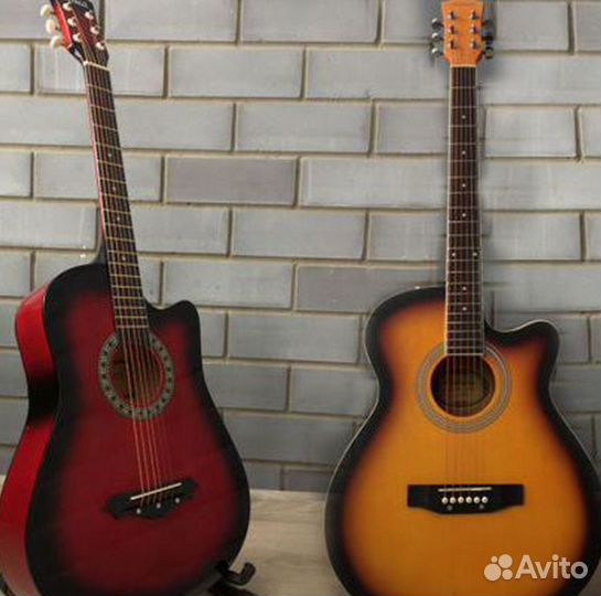 Гитары акустические 38 дюймов (7/8) в ассортименте