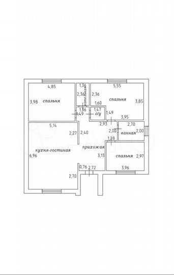 Дом 150 м² на участке 6 сот.