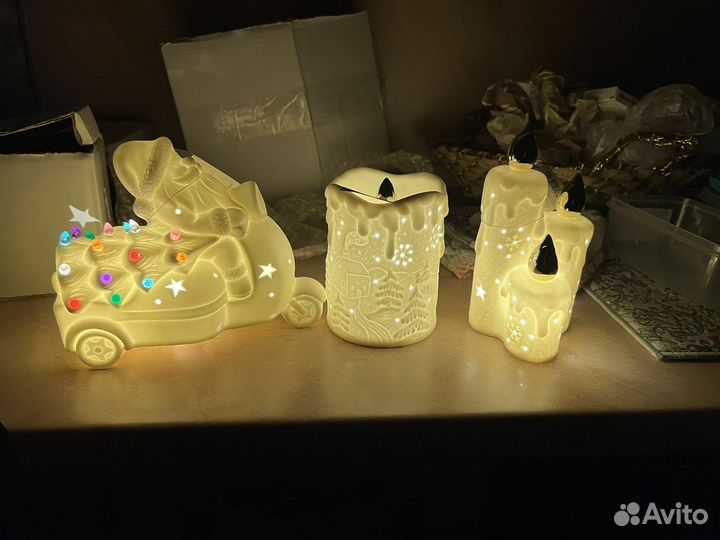 Светодиодные фигуры из фарфора