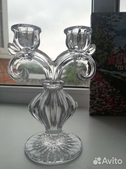 Подсвечник хрустальный СССР
