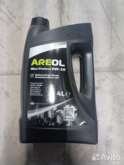 Масло, areol 0W30