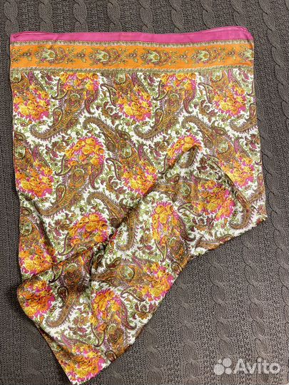 Платок шарф женский шелковый