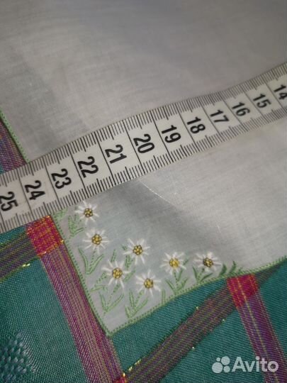 Винтаж Микро вышивка платочек