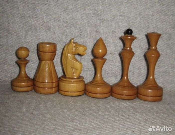 Большие Шахматы СССР деревянные фигурки