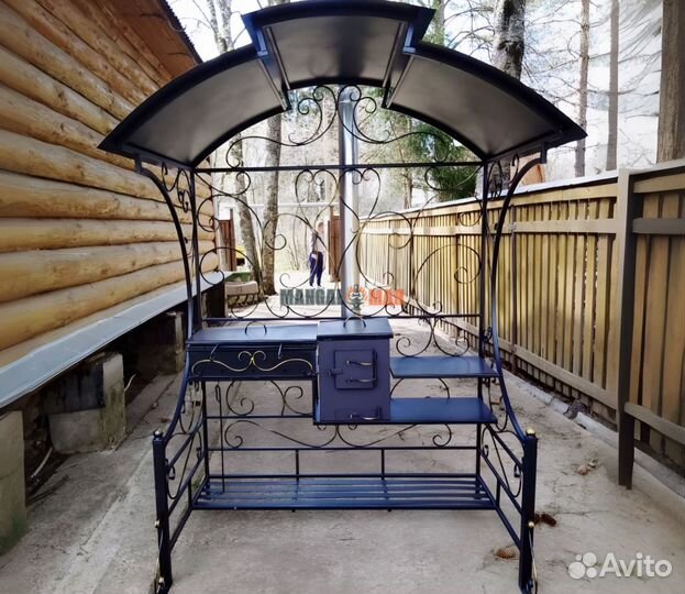 Мангал с крышей