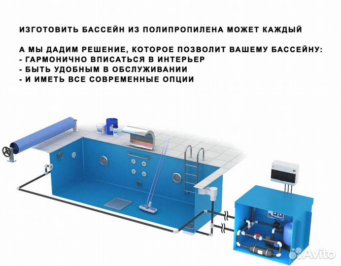 Бассейн из пластика 4x3