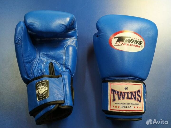 Перчатки боксерские twins, натуральн. кожа,10 унц