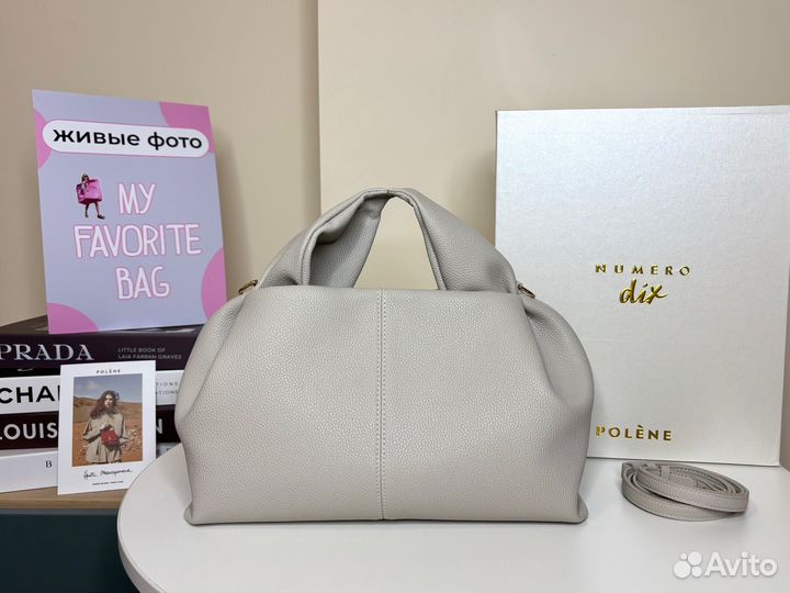 Сумка polene натуральная кожа