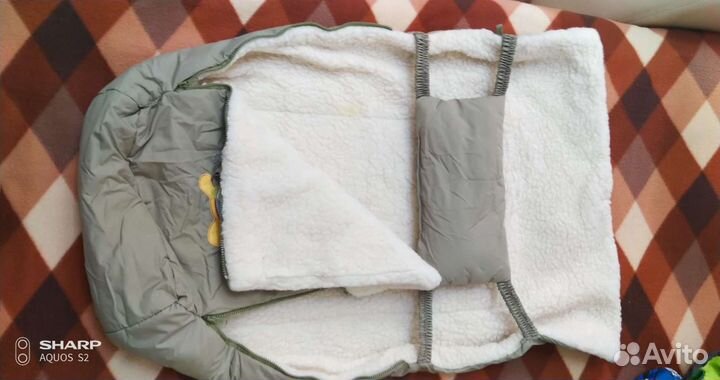 Меховой конверт в коляску или санки