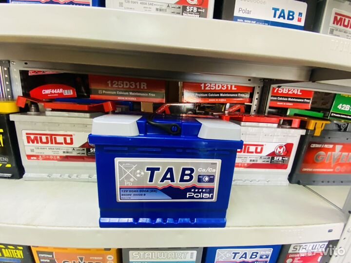 Аккумулятор Tab 60 Ач на Зиму в Мороз