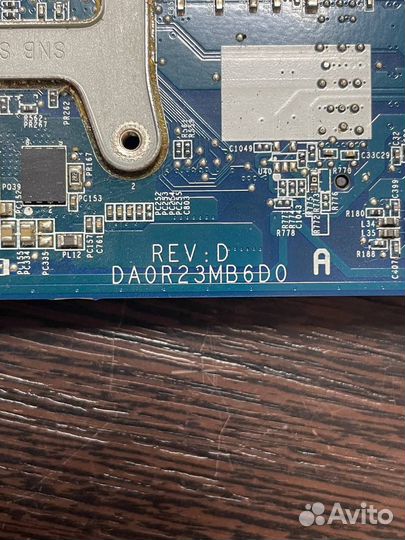 Материнская плата на HP DA0R23MB6D0