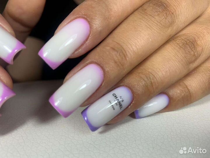 Маникюр гель-лак наращивание на дому