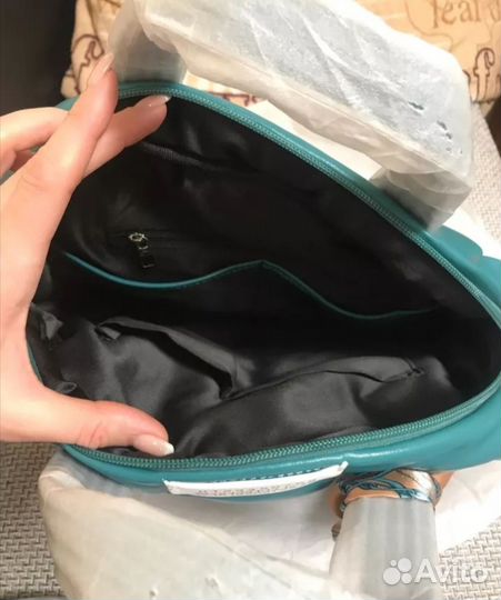 Сумка-дутик бирюзовая