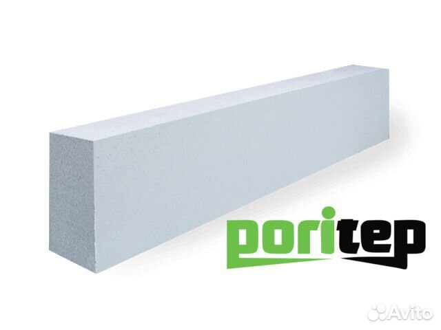 Poritep бпа 1500х150х250 650 перемычка газобетонная армированная