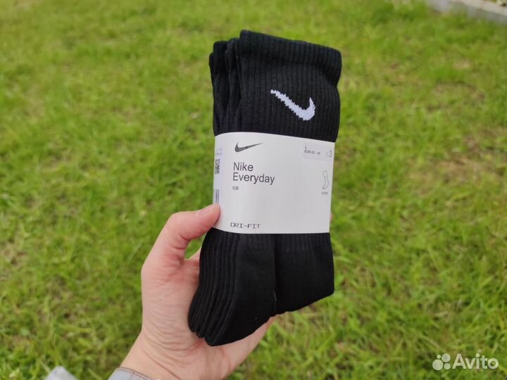 Носки nike черные poizon