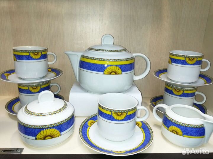 Чайный сервиз фарфор Чехословакия (новый)