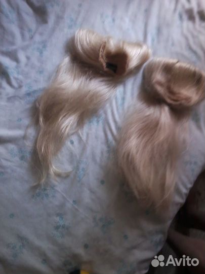 Волосы хвосты блонд