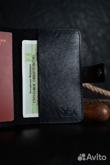 Кожаная обложка Фишт для автодокументов/документов