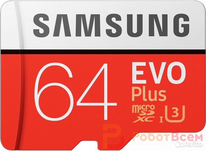 Карта памяти Samsung microsdxc EVO Plus 64 Gb 100M