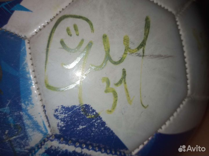 Футбольный мяч зенит с афтографами оригинал