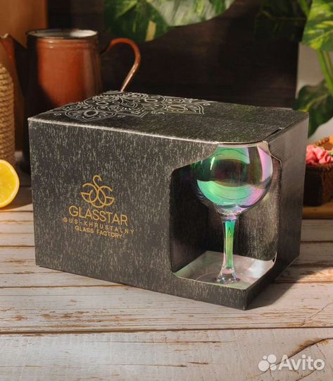 Набор фужеров с напылением