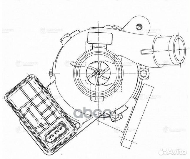 Турбокомпрессор для а/м Ford Transit (13) 2.2D E5