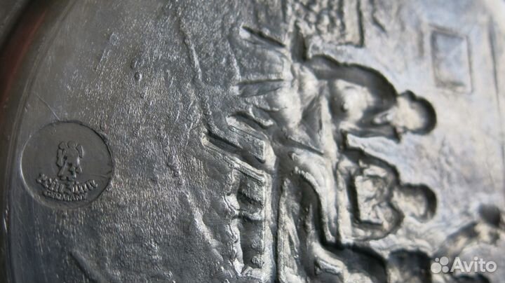 Тарелки оловянные декоративные Германия