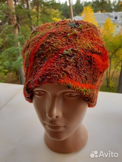 Шапочка валяная из шерсти