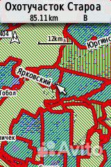 Карта границ охотхозяйств Тюменской области