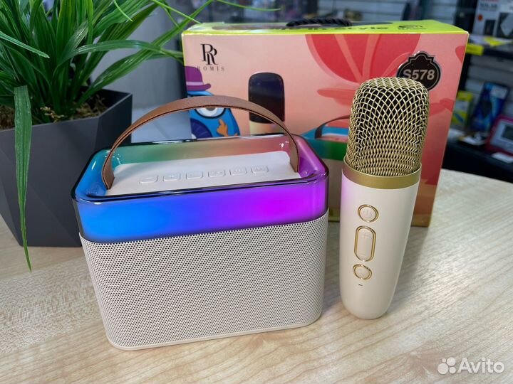 Блютуз колонка с караоке