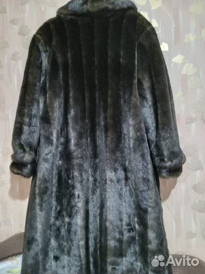 Шуба искусств под норку 50-54р новая