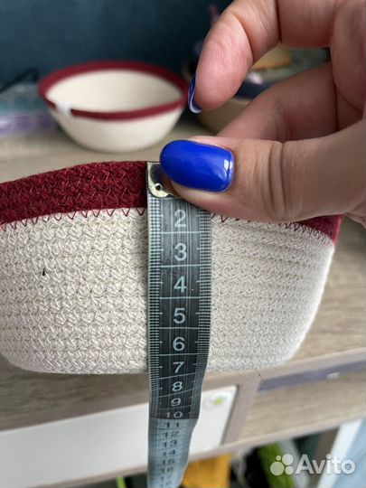 Корзина из хлопкового шнура