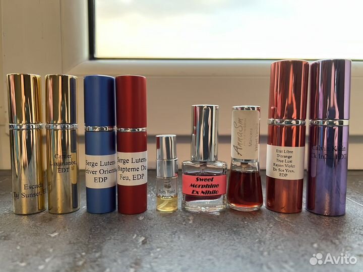 Отливанты Serge Lutens, Cartier и др