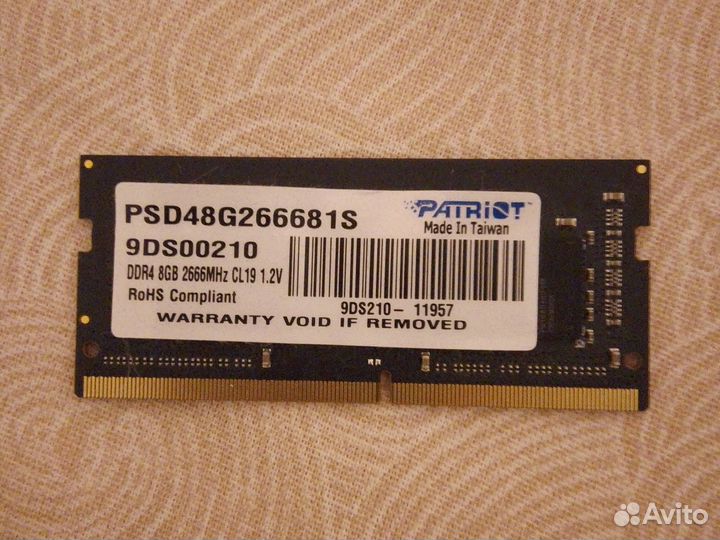 Оперативная память ddr4 sodimm (ноутбучная)