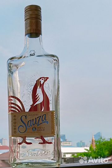 Бутылка стеклянная фигурная 1 л Sauza оригинал