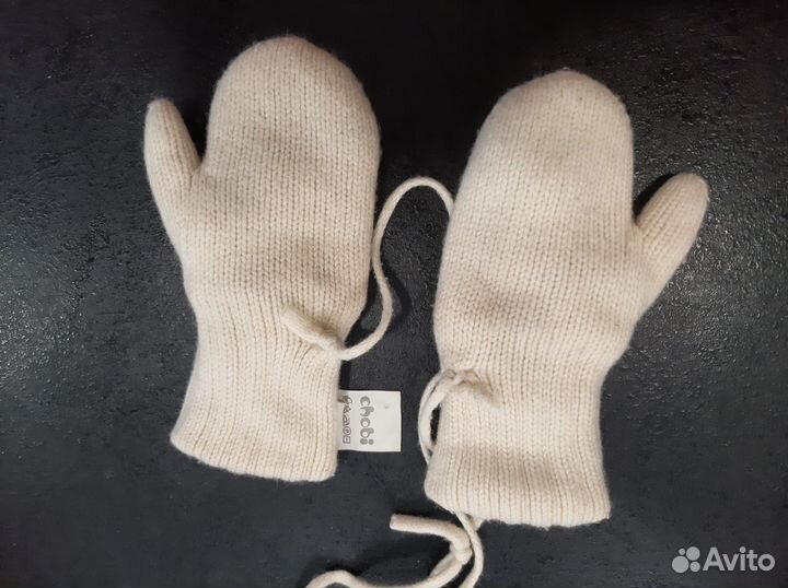 Варежки детские 2 года
