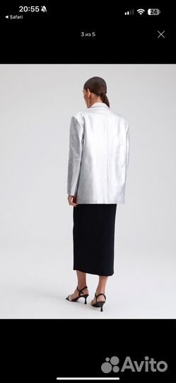 Жакет to be blossom серебряный металлик