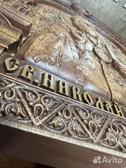 Икона Николай Чудотворец из дерева