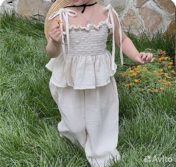 Костюм из муслина для девочки