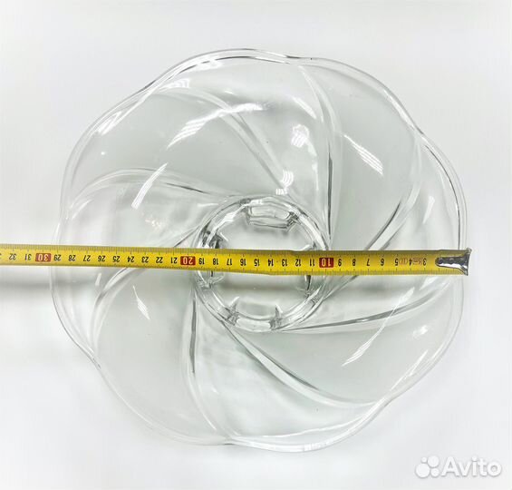 Ваза для Фруктов Арт-деко Прессов Стекло 1930е