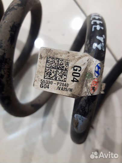 Пружина подвески (задняя, левая) (Kia Sorento IV)