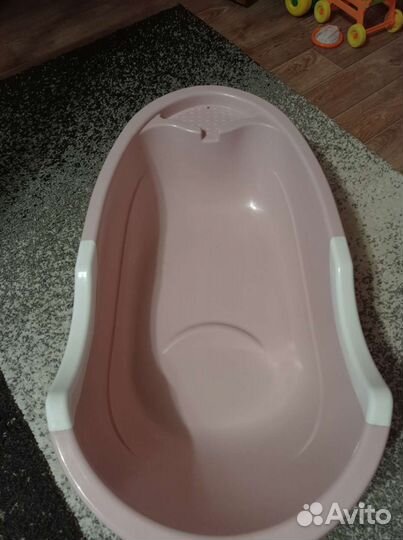 Ванночка для купания с горкой и сиденье