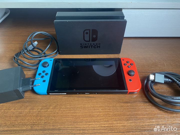 Nintendo switch + игра + 128 gb