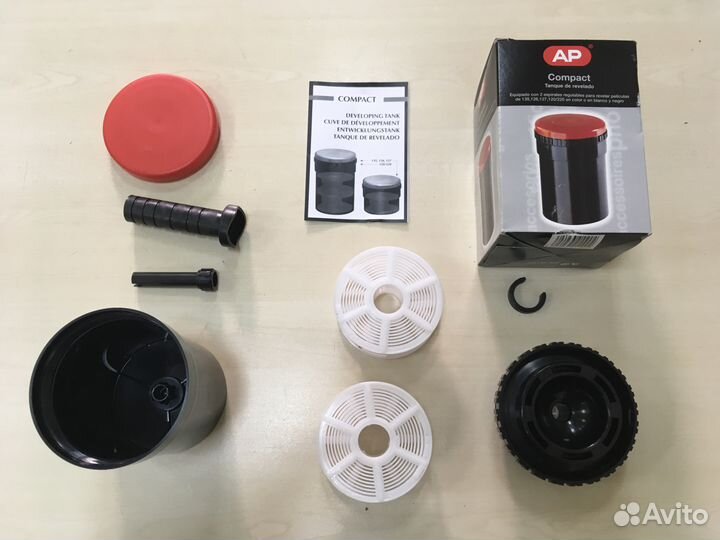 Бачок для проявки AP и термометр